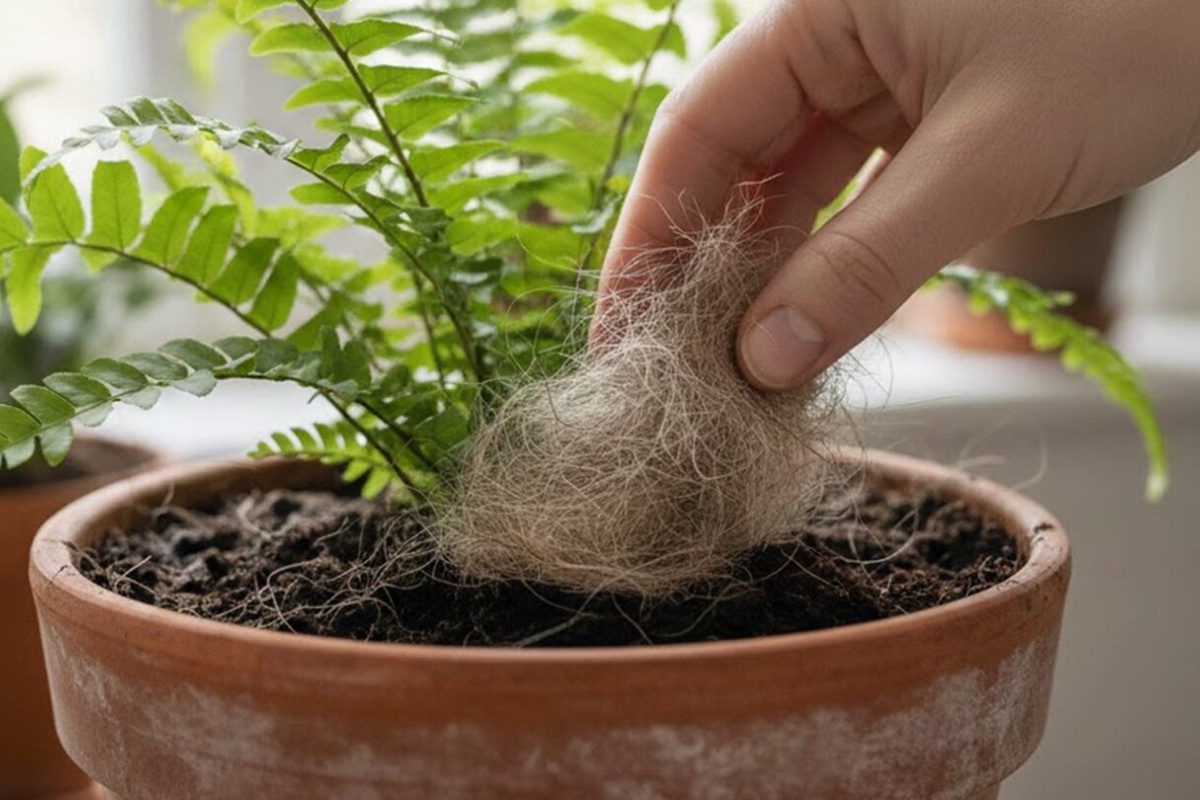 Stavljanje pasje dlake u zemlju za biljke: čemu služi