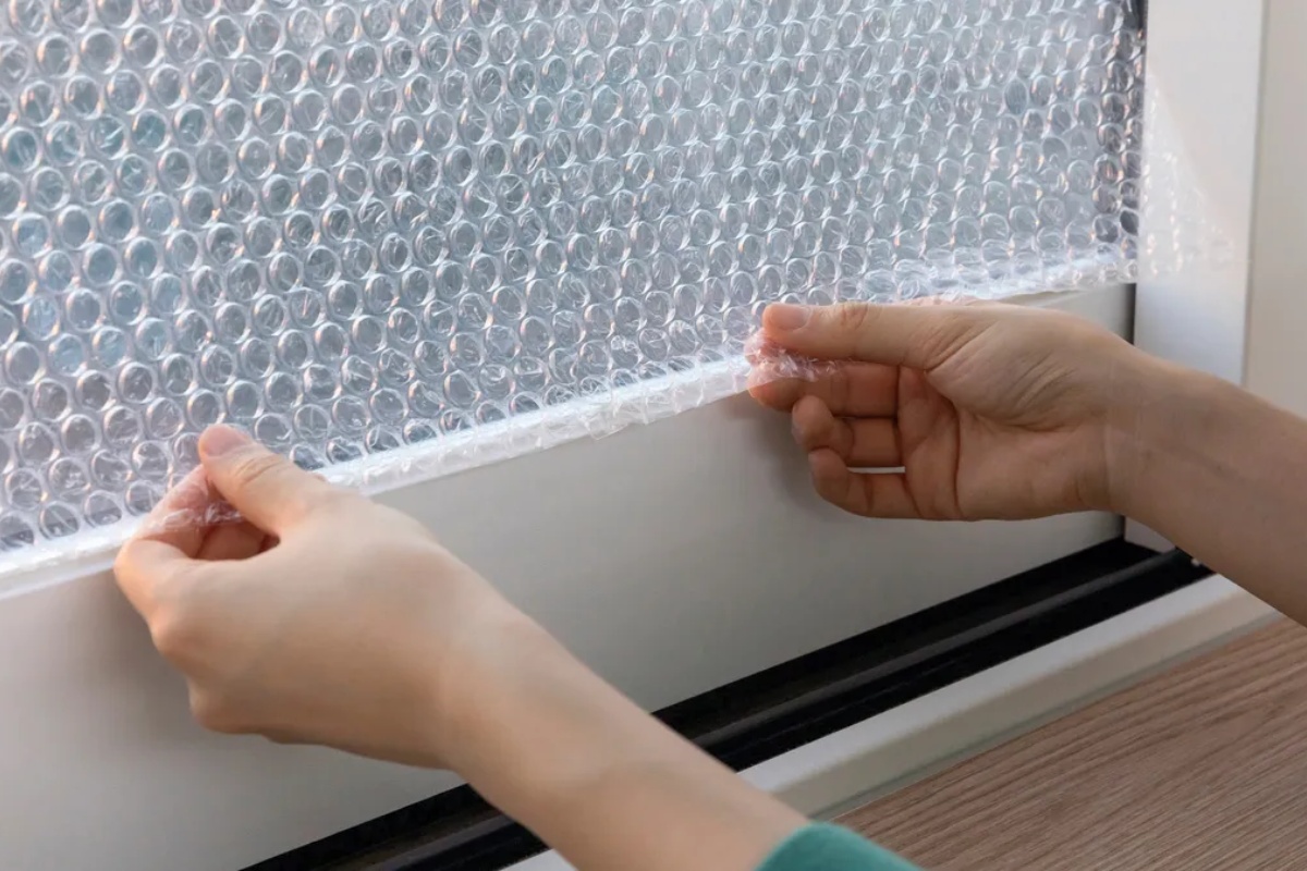 Ljudi u Srbiji lepe foliju sa mehurićima na svoje prozore kako bi smanjili troškove grejanja — evo zašto to deluje