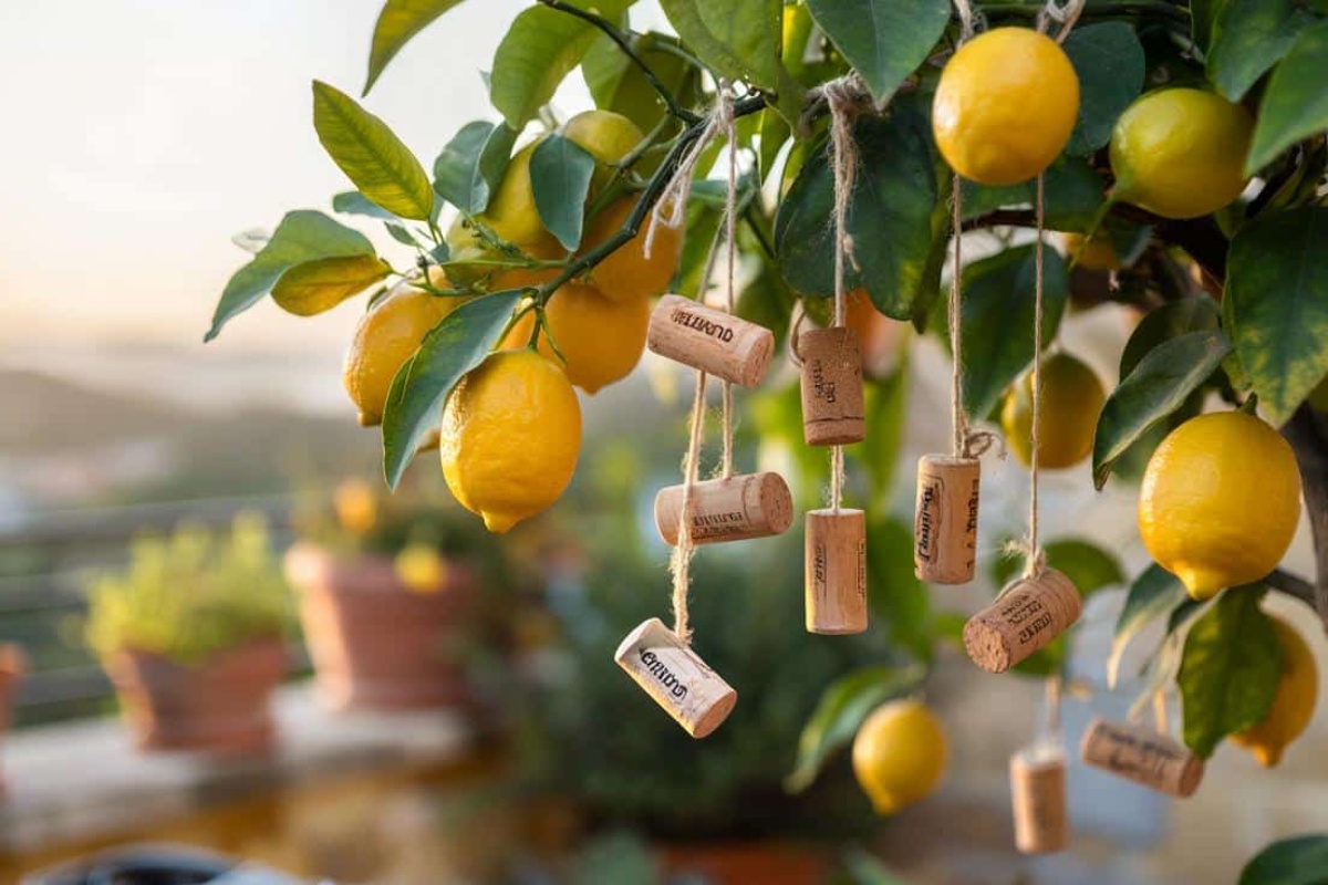 Zašto baštovani kače plutane čepove na grane limuna