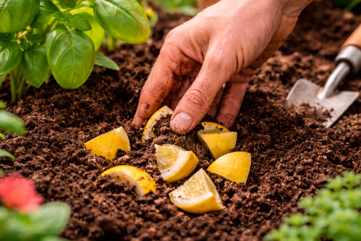 Zakopavanje kora limuna u leje: čemu služi i kako pomaže biljkama