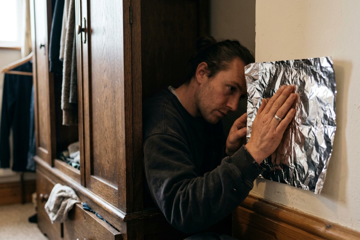 Arhitekti preporučuju postavljanje aluminijumske folije iza nameštaja kako biste otkrili vlagu za 48 sati