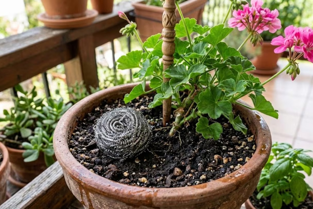 Stavljanje čelične vune u zemlju za biljke: zašto se preporučuje i čemu služi