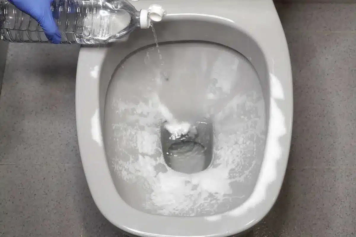 Izlijte ga u WC školjku prije spavanja. Ujutro će biti bijel kao nov.