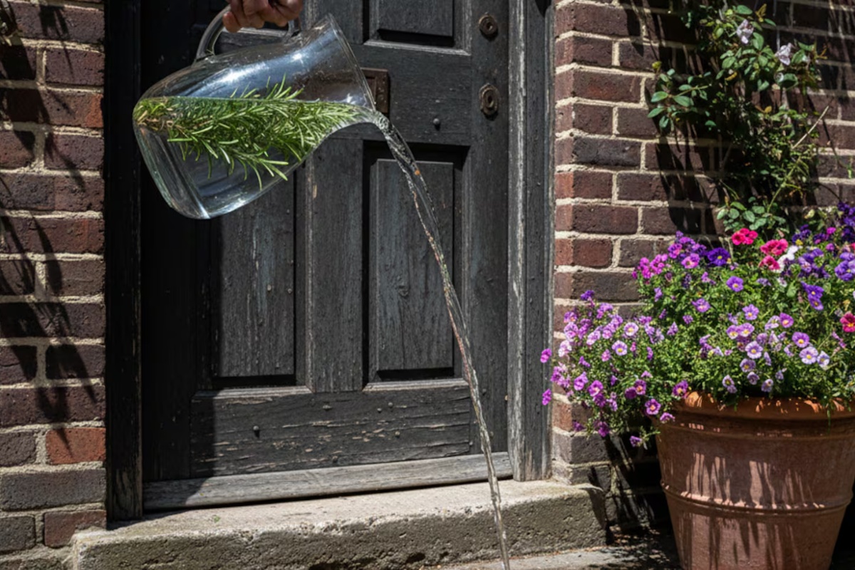 Prosipanje vode sa ruzmarinom na ulazna vrata: čemu služi i kako to uraditi – image 1