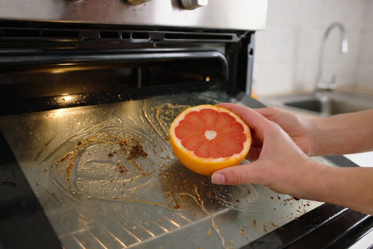 Trljanje pola grejpfruta o staklo rerne: zašto to preporučuju i čemu služi – image 1