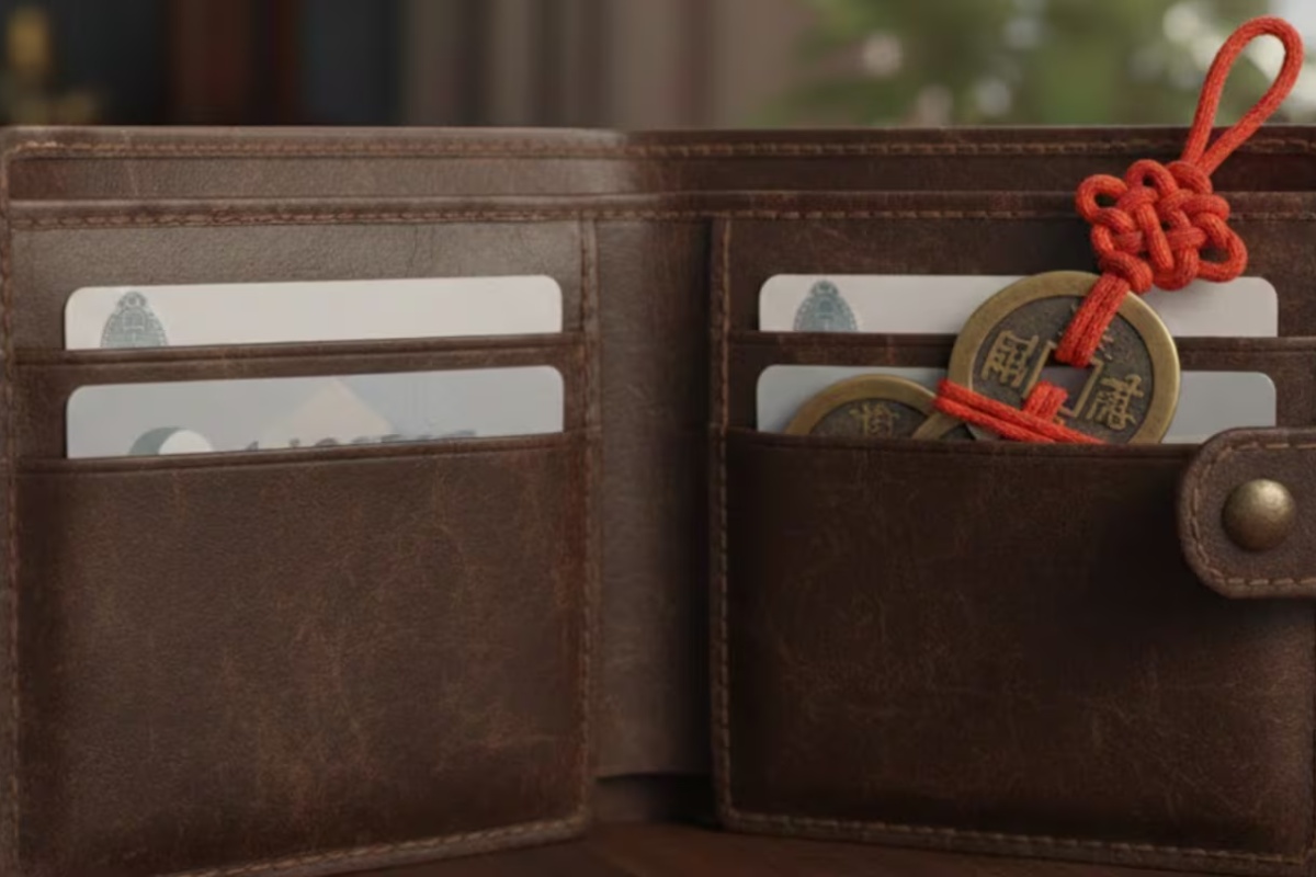 Postavljanje tri novčića vezana crvenim koncem: čemu služe prema Feng Shui-u – image 1