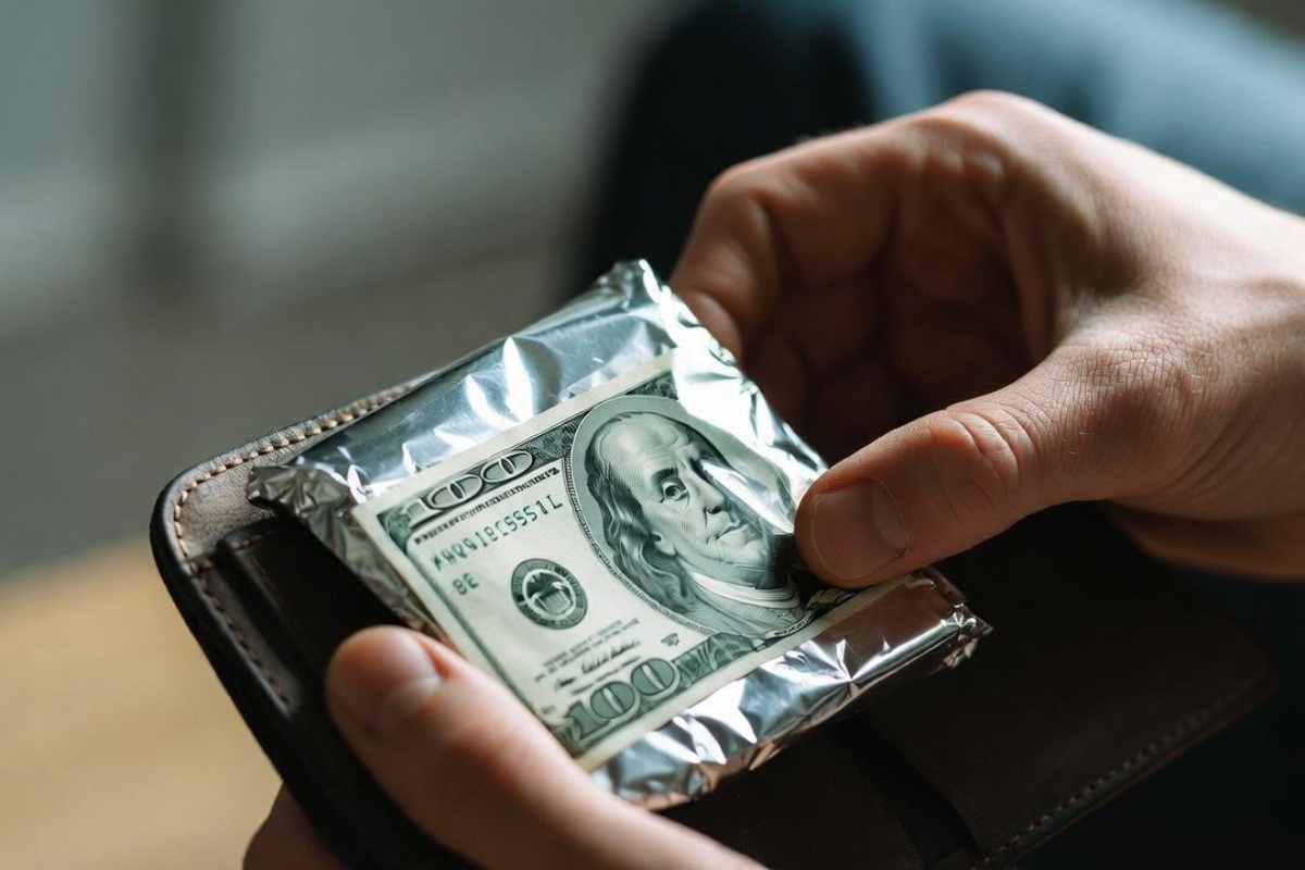 Nošenje dolara umotanog u aluminijumsku foliju u novčaniku: čemu služi i kada to treba uraditi – image 1