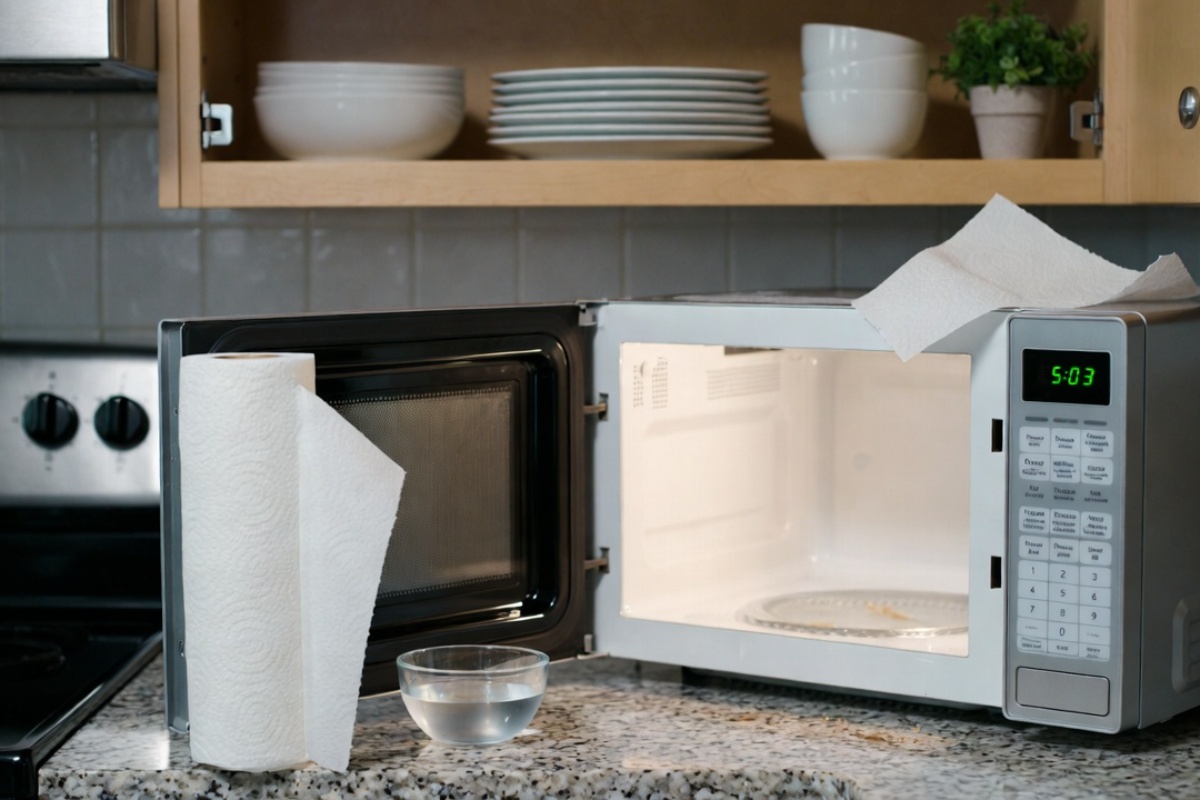 Kako da mikrotalasna rerna uvek bude besprekorna: trik sa papirnim ubrusom – image 1