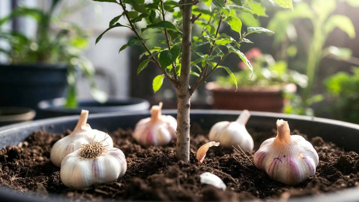 Triki sa belim lukom u saksijama: čemu služi i kako ga koristiti za zaštitu vaših biljaka – image 1