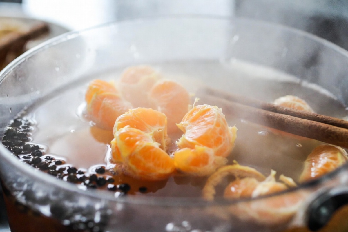 Kuvanje kora mandarine sa biberom i cimetom: čemu služi i zašto se preporučuje ova mešavina – image 1