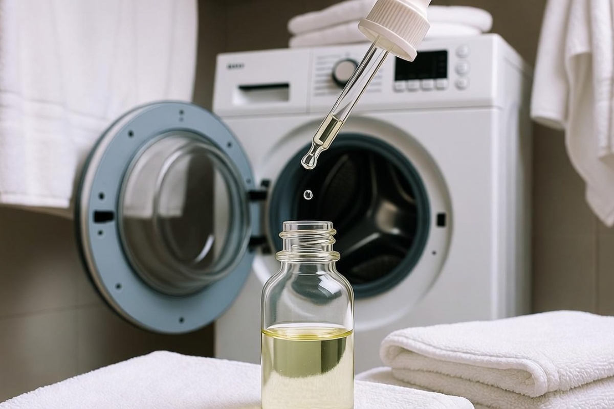 Dodajte 15 kapi i sipajte u mašinu tokom pranja peškira. Mirisaće kao odmor u Grčkoj. Domaći način za pranje peškira – image 2