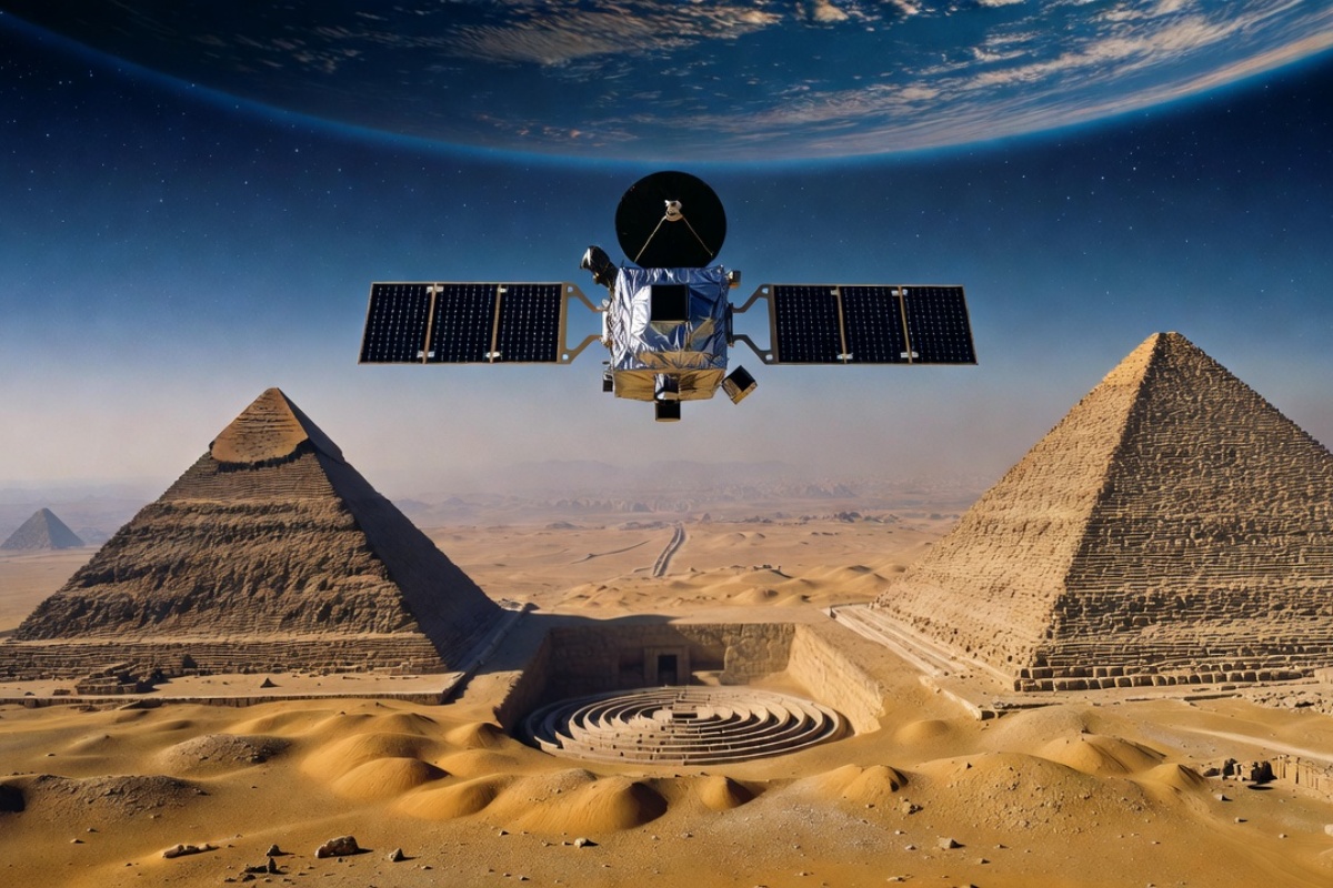 Satelit otkrio nepoznatu i ogromnu podzemnu strukturu zakopanu ispod piramida u Gizi – image 2
