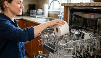 Čemu služi stavljanje rolne toalet papira u mašinu za pranje sudova i zašto se preporučuje – image 2