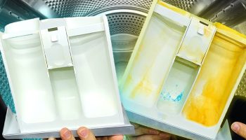 Cum să curățați interiorul mașinii de spălat și să îndepărtați scame, murdărie și resturi de detergent.