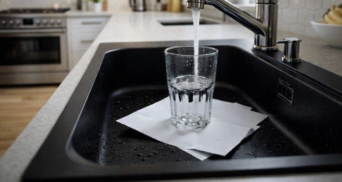 Uvijek stavite čašu na papirnati ubrus u umivaoniku prije nego izađete iz kuće: kad saznate zašto, uvijek ćete to činiti.