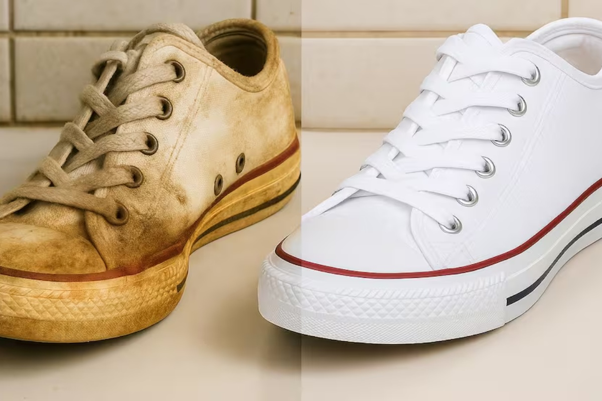 Ni ocat, ni soda bikarbona: savršena kombinacija za čišćenje tenisica i ostavljanje kao novih