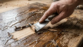 Uklanjanje nakupljenog bajca i poliuretana sa drveta: dobar način koji će vam se sigurno dopasti