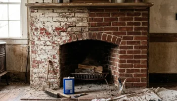 Skidanje lateks boje sa kamina od cigle... mora postojati lakši način?