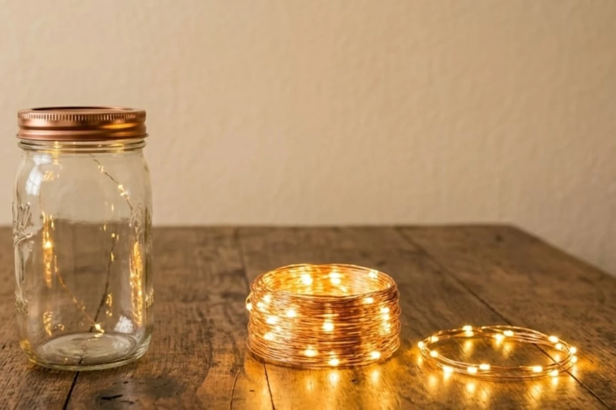 Uz staklene tegle i LED lampice, napravite prelepe lampe za dekoraciju doma