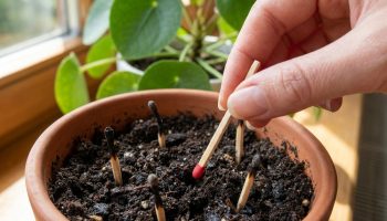 Zašto iskusne domaćice zabijaju šibice glavicama prema dolje u tegle s cvijećem: rezultati su vidljivi već za tjedan dana