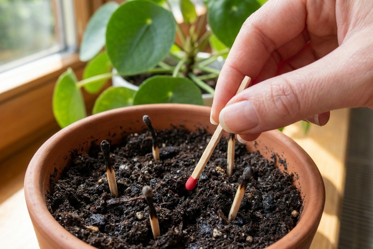 Zašto iskusne domaćice zabijaju šibice glavicama prema dolje u tegle s cvijećem: rezultati su vidljivi već za tjedan dana