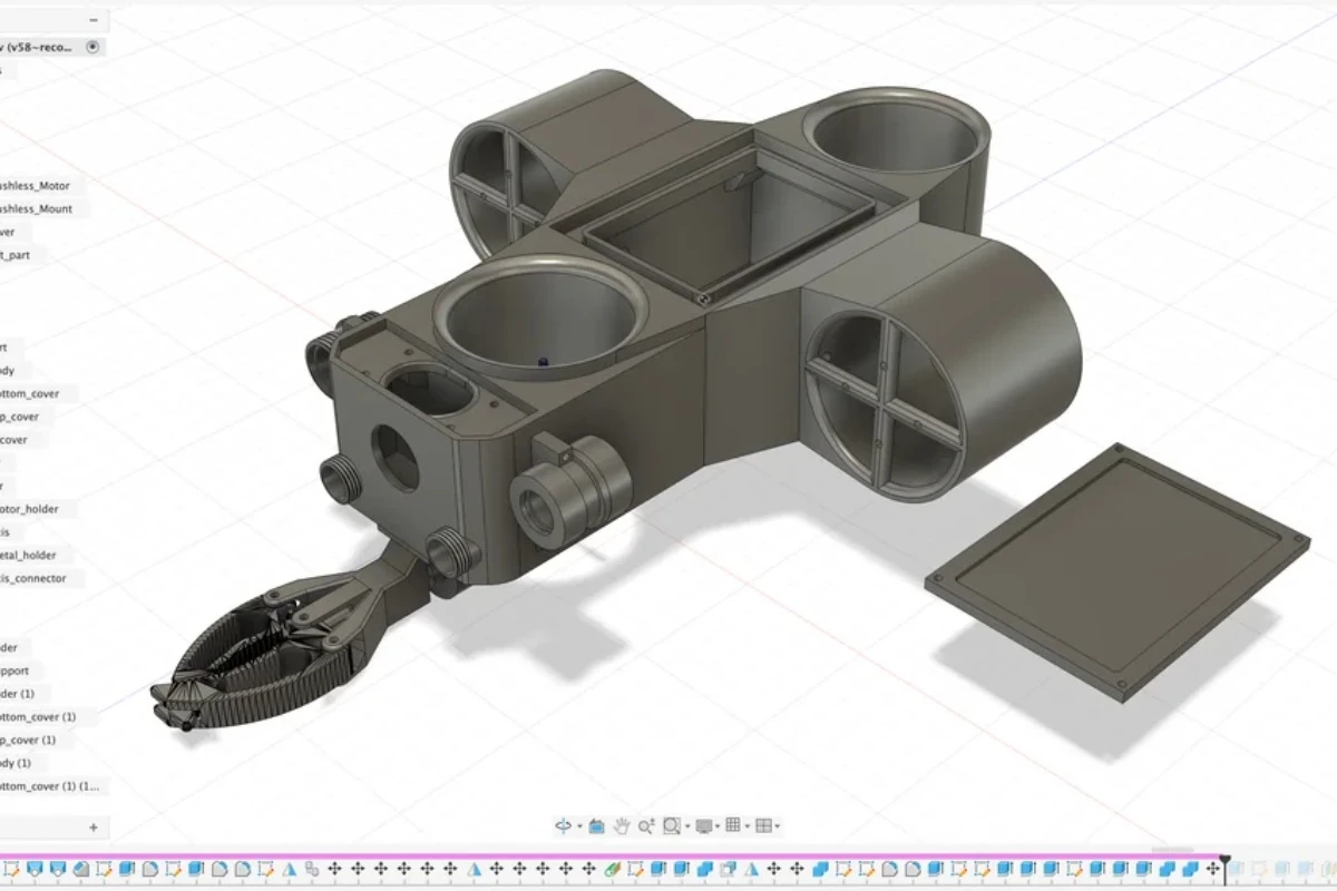 Moja supruga je ispustila naočare za sunce u duboko jezero, pa sam napravio mali podvodni ROV sa hvataljkom kako bih pokušao da ih izvadim – image 4